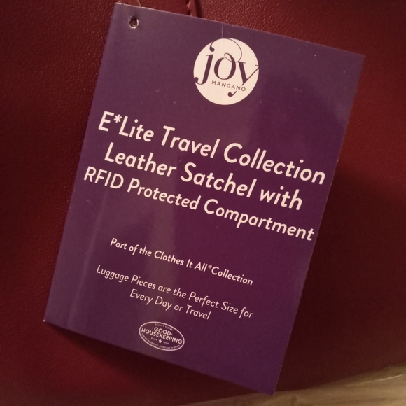 Joy Mangano Leather Satchel Purse - Picture 5 of 6